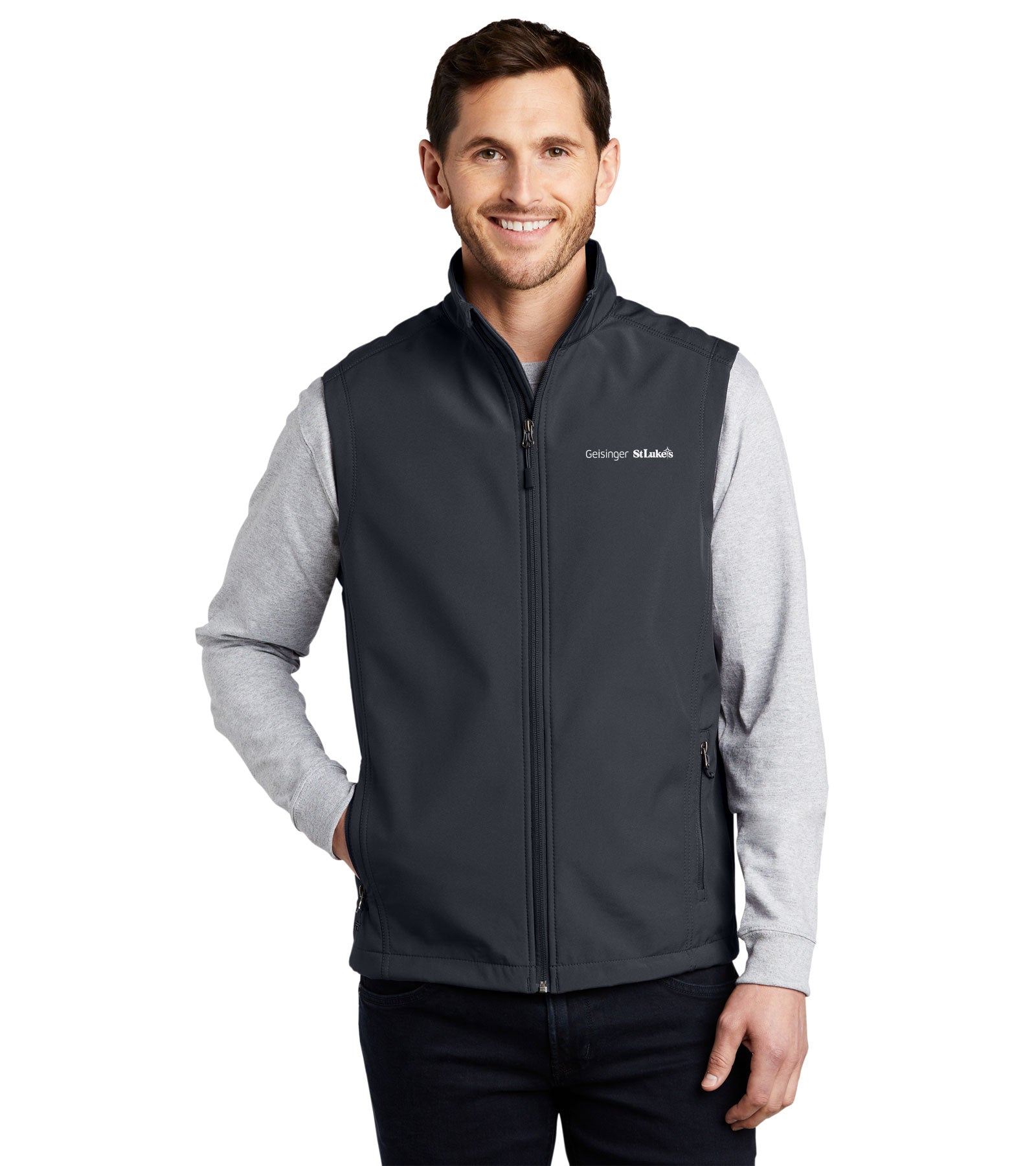 Men's Port Authority Core Soft Shell Vest - J325 - GSL | St