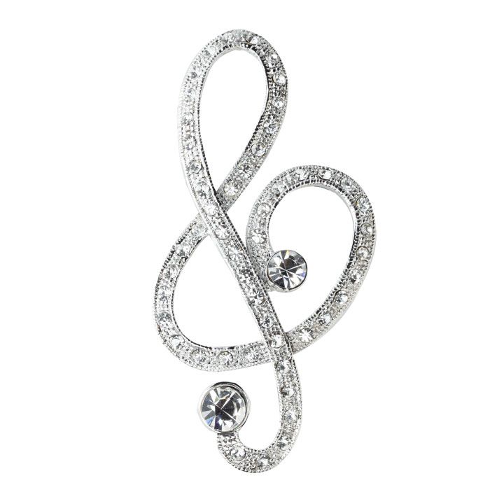 即納☆ ブローチ ト音記号 GD225-2906C 音符 アクセサリー ステージ