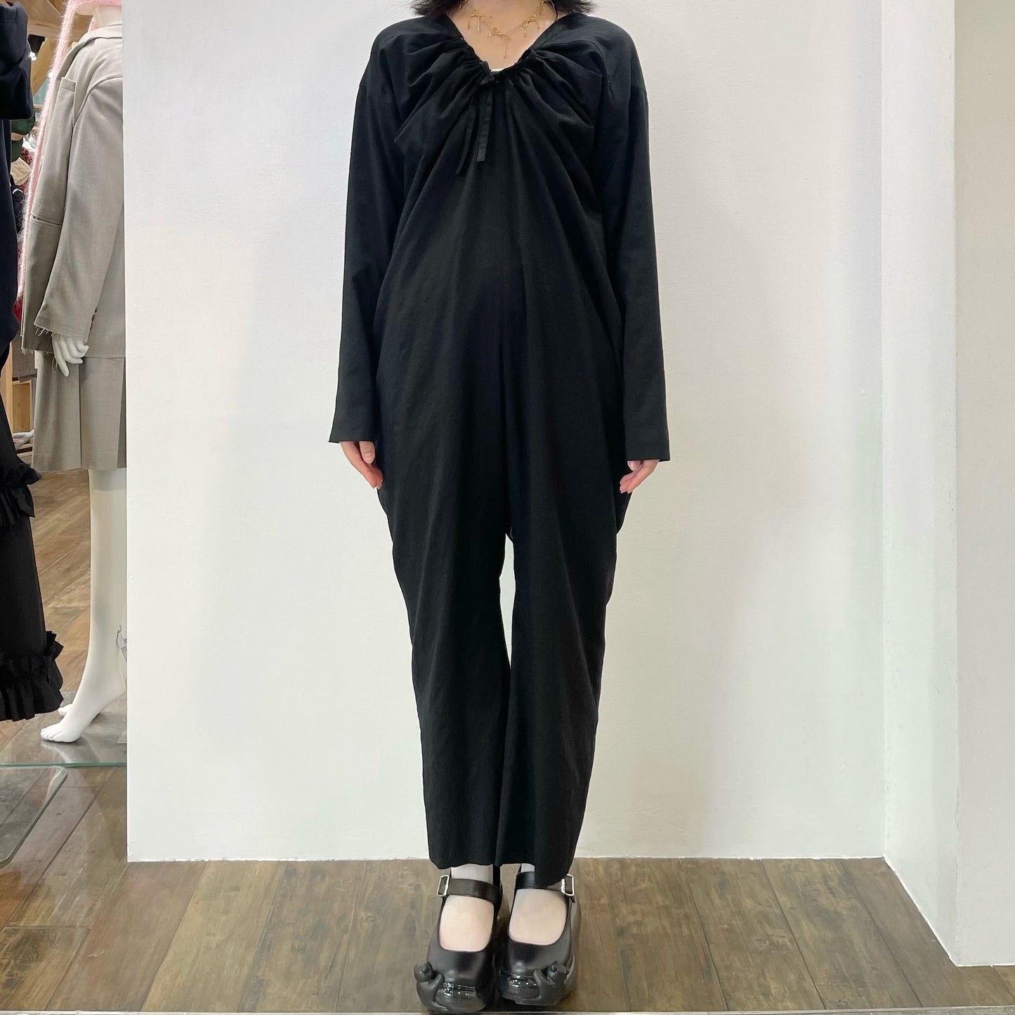 VIVIANO Puff Sleeve Jumpsuit ジャンプスーツ