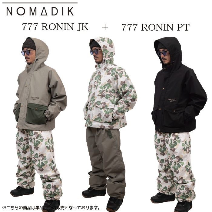 スノーボード ウェア ノマディック NOMADIK 777 RONIN JKT KHAKI 送料