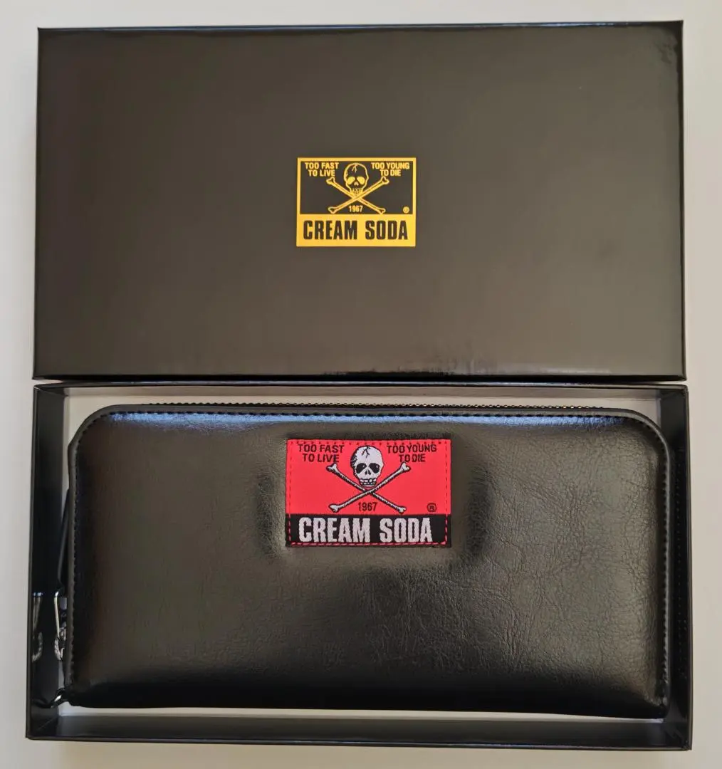 2026年最新】CREAM SODA カラー：ブラック系 長財布の人気アイテム