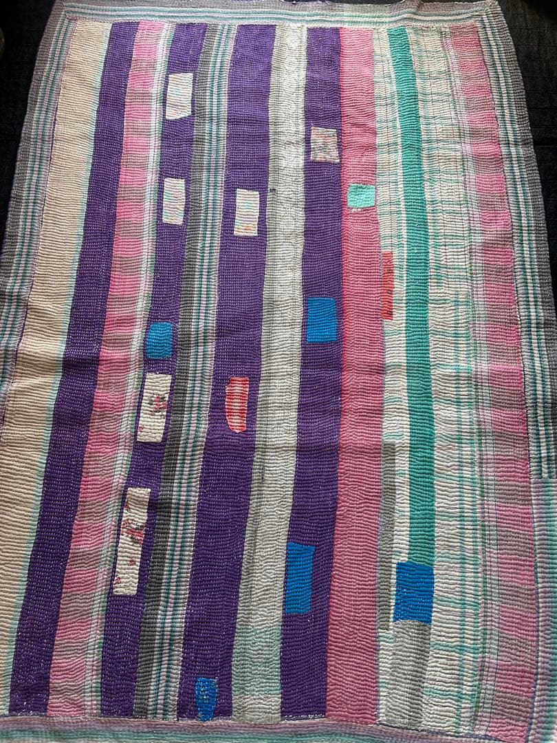 カラフルストライプラグ　wantantique 楽天市場】【全品ポイント7倍☆1日限定】デニム ラグ ラグマット ラグ