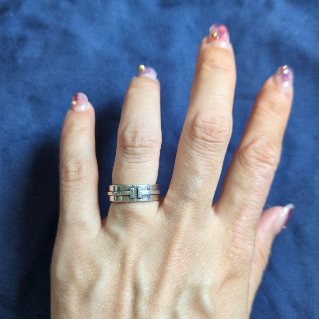 ティファニー T TWO ナローリング シルバー925 9号 TIFFANY&Co.（ティファニー） ☆9号☆ティファニー リング・指輪