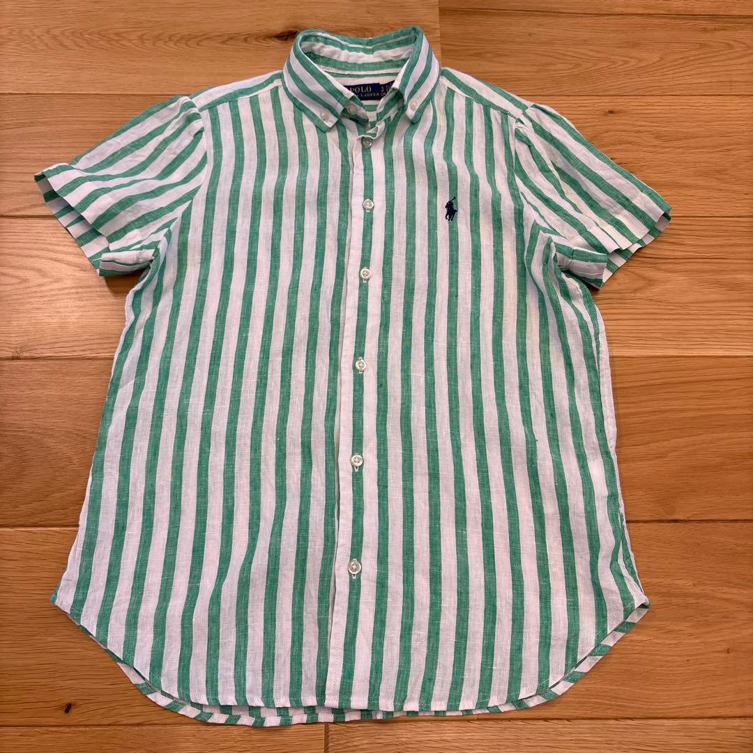 ラルフローレン リネン100% 半袖ブラウス パフスリーブ POLO RALPH LAUREN（ポロ ラルフ ローレン）の「リネン アイレット