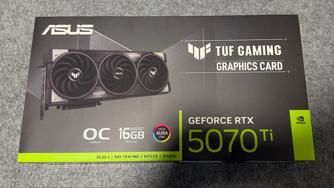 グラフィックボード・グラボ・ビデオカード ASUS TUF RTX 5070Ti 16G Amazon | ASUS NVIDIA GeForce RTX 5070Ti ビデオカード 16GB GDDR7