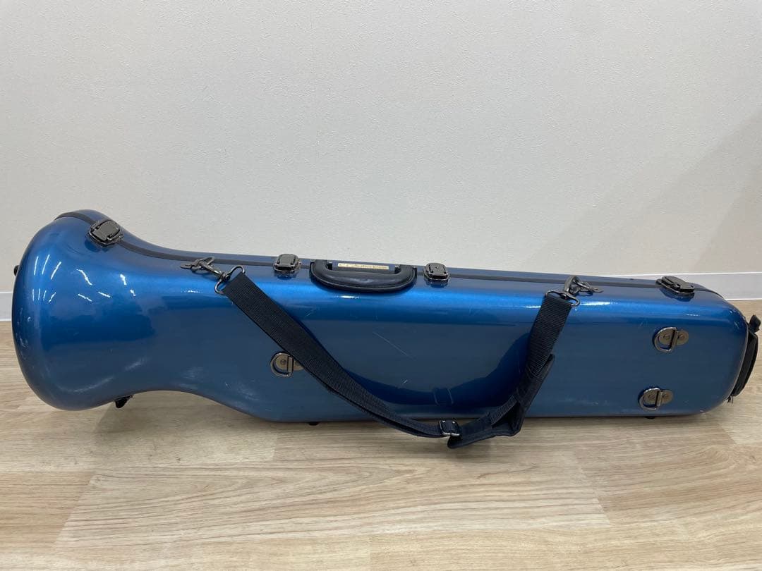 【12/16まで大幅値下げ中】CCシャイニーケース　トロンボーン　青ブルー C.C.シャイニーケースII ( シー・シー・シャイニーケースII