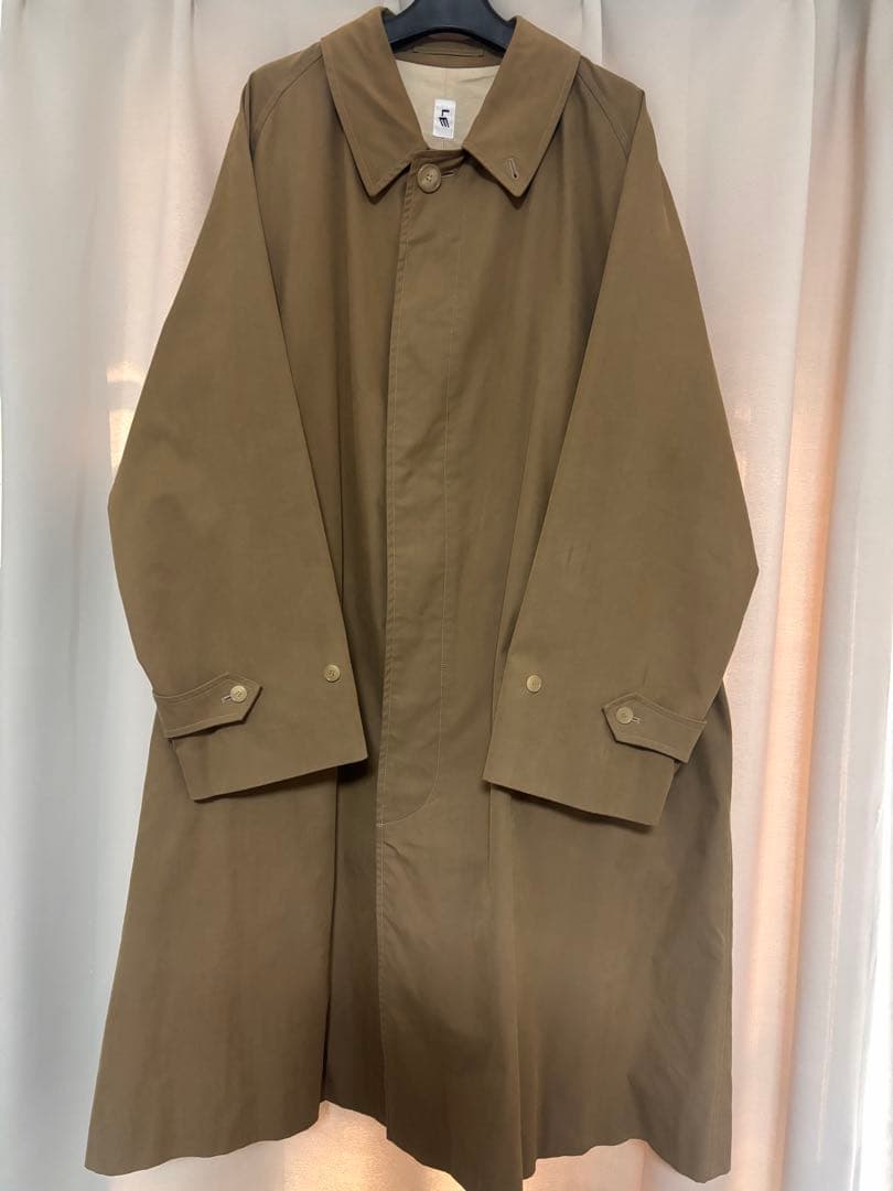 LE ステンカラーコート　 エルイー　l'echoppe レショップ LE / エルイー】ウール バルカラー コート（ステンカラーコート）｜L