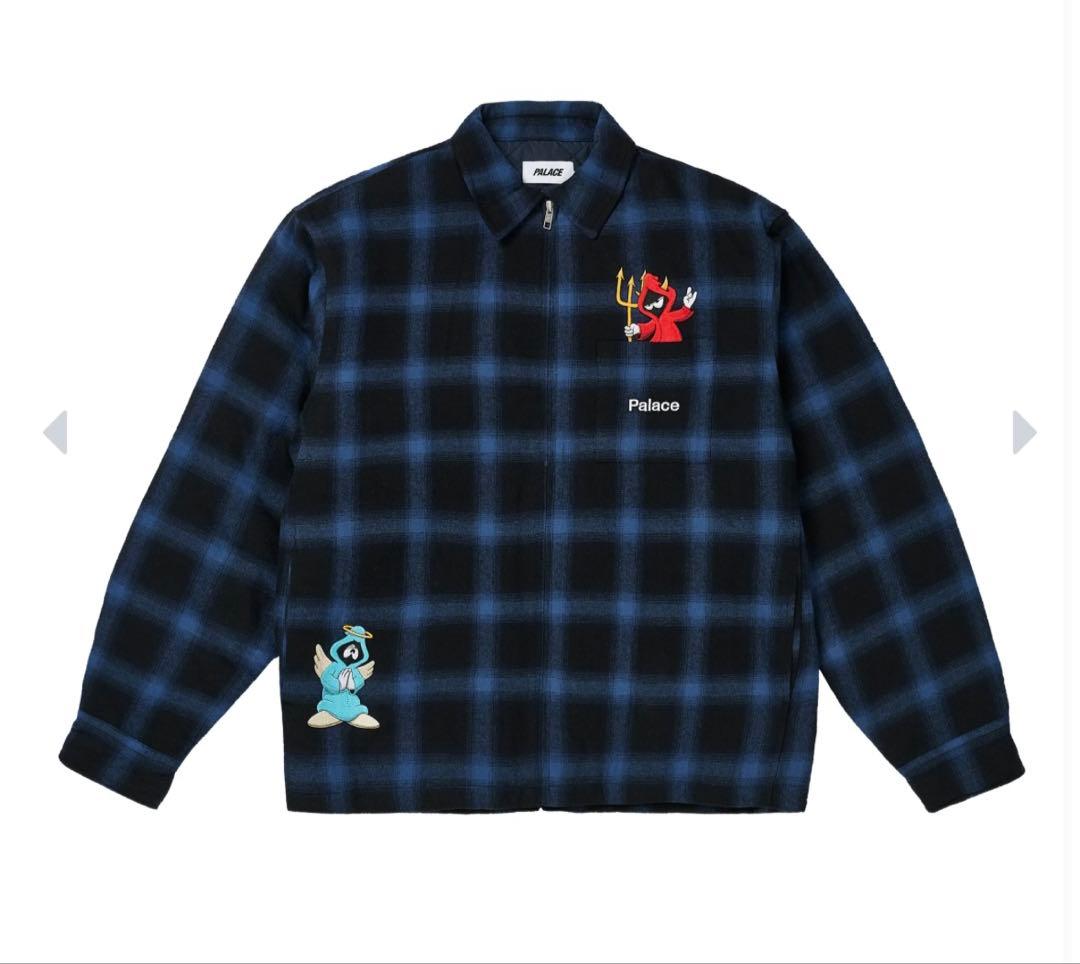 トップス palace skateboards zip up shirt navy s-l400.jpg