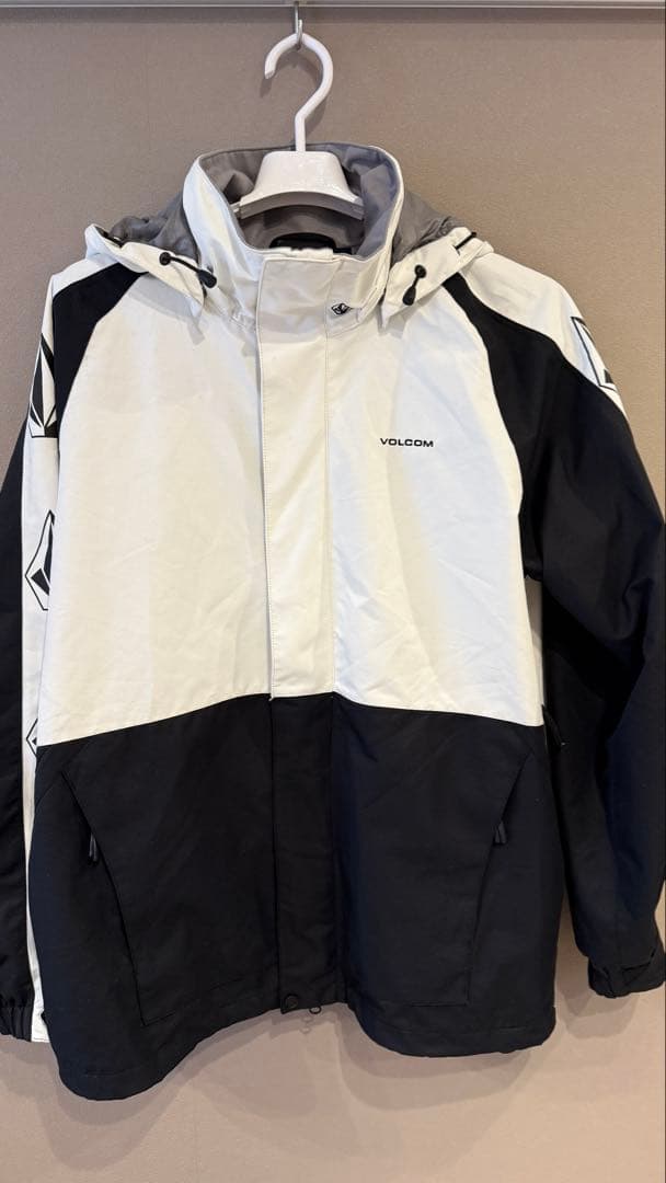 VOLCOM TEAM JACKET Lサイズ ホワイト/ブラック Volcom V.CO WFO Jacket