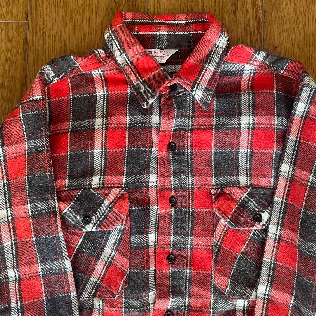 70s 80s FROSTPROOF USAネルシャツ Frostproof】70s 80s USA製 ネルシャツ 長袖シャツ チェック