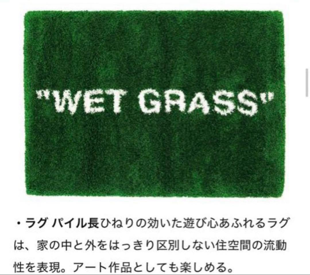 IKEA×VIRGIL ABLOH “WET GRASS” markerad Virgil Abloh Ikea Wet Grass Green Rug MARKERAD AUTHENTIC | eBay