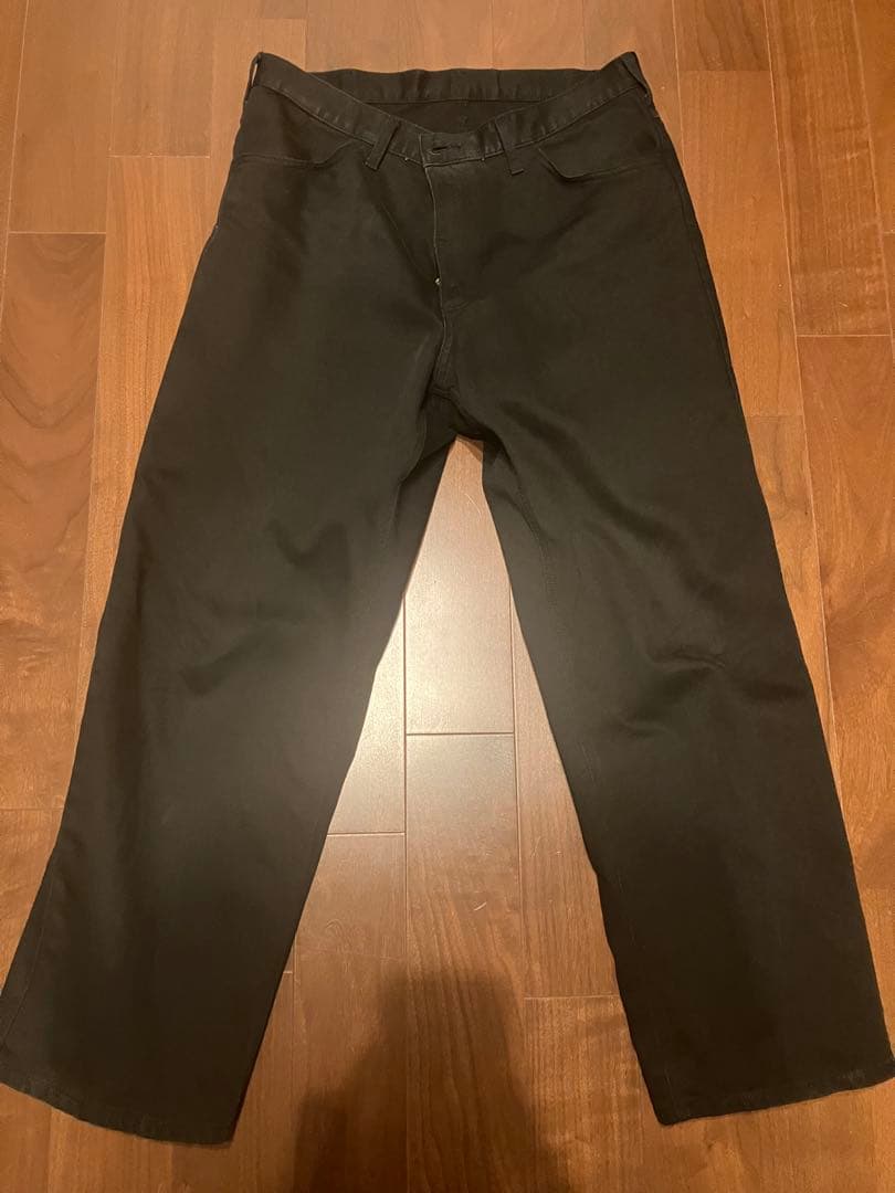 ワコマリア定番チノトラウザーズタイプ1ブラックディッキーズleeラングラー DICKIES / PLEATED TROUSERS | WACKO MARIA(ワコマリア) / パンツ