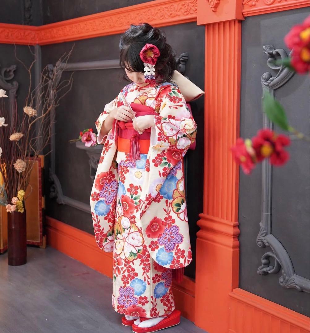 七五三着物7歳　フルセット 楽天市場】七五三 着物7歳 フルセット 女の子用 幻想的な柄の四つ身の