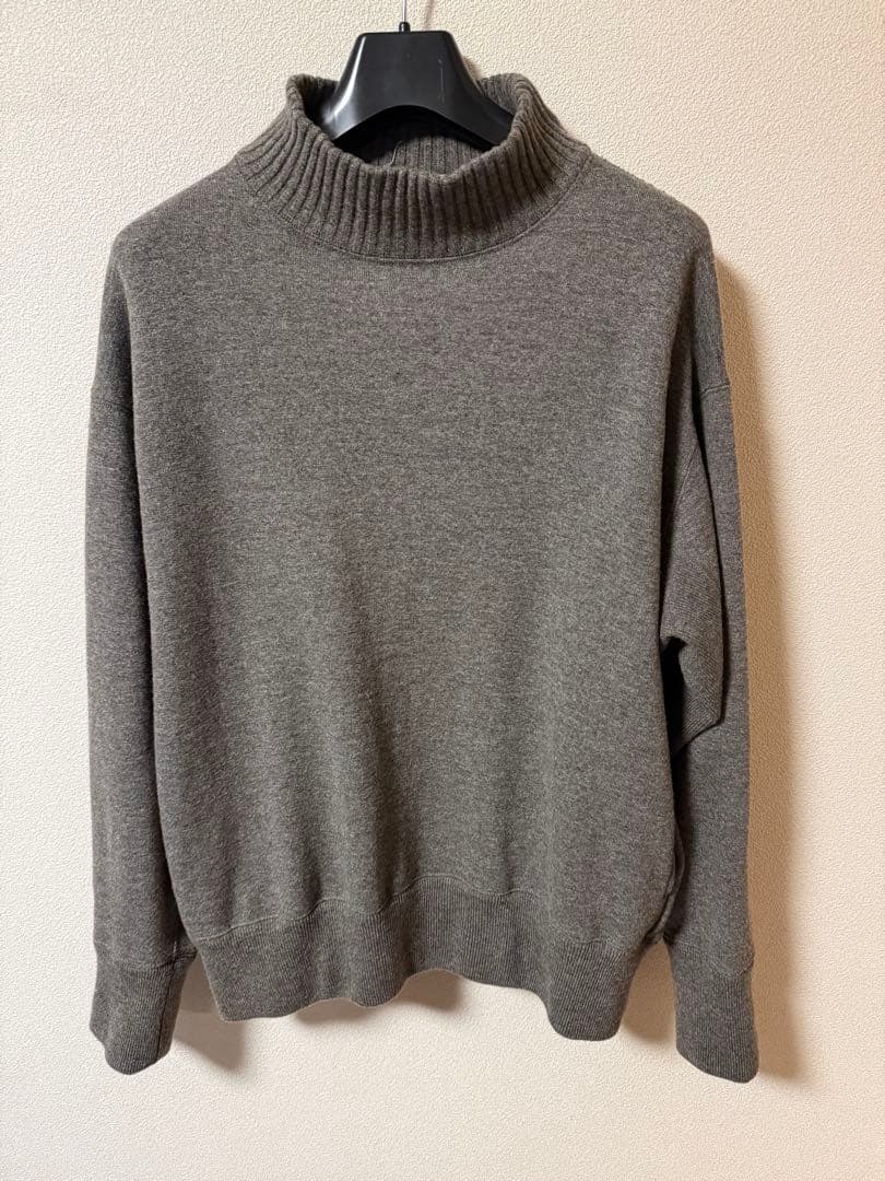 Slopeslow ウールフレンチテリー　スウェット　 L トープ Slopeslow Wool French Terryturtle neck sweatshirt スロープスロウ