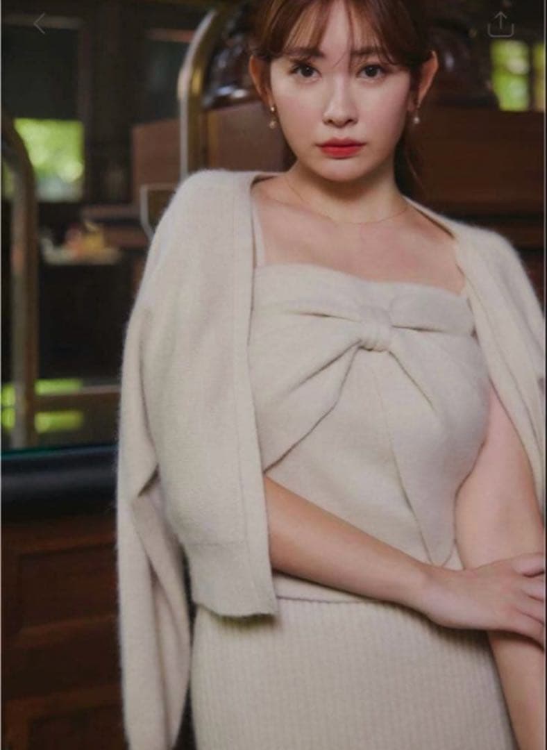 トップス Herlipto Lydie Ribbon-Tie Knit Ensemble Bijou Ribbon-Tie Knit Top