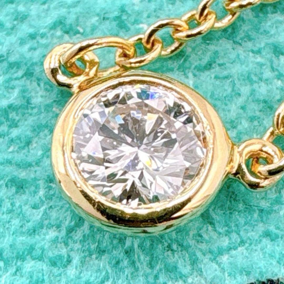 極美品 オールドティファニー バイザヤード 4.3mm ネックレス k18