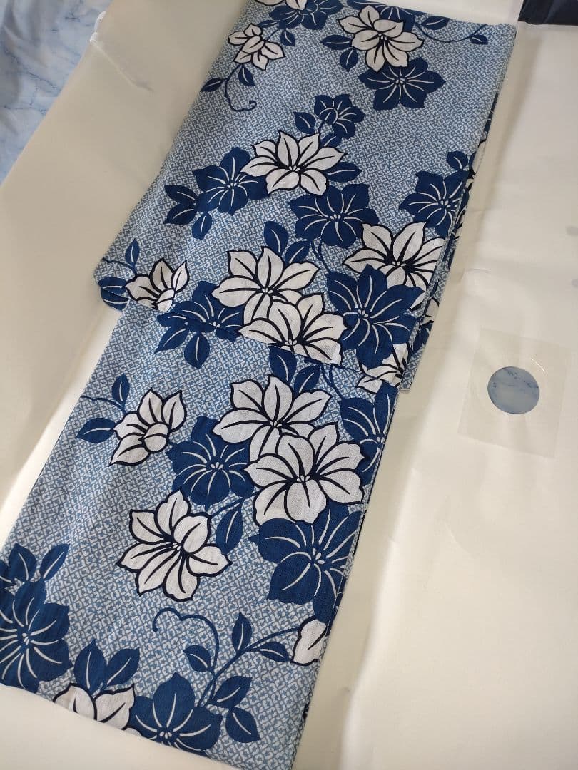 新品未使用　浴衣　つやび雅姫　有松鳴海絞り調　藍捺染　ブルー　50,600円 楽天市場】夏着物 つやび×雅姫 藍捺染 綿麻 鉄線 古典柄 花柄 青 白
