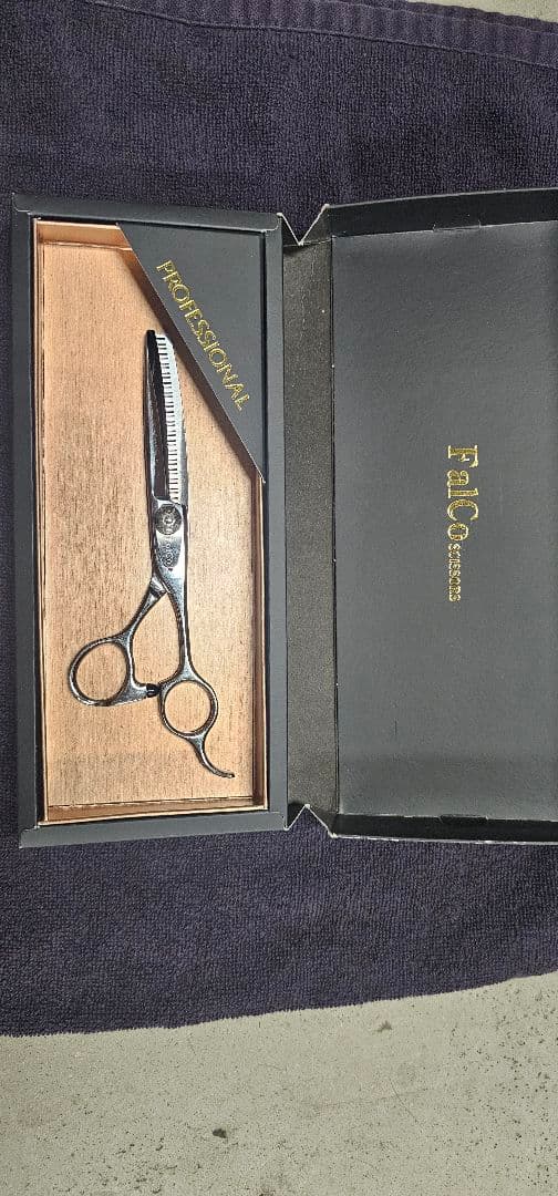 FalCo　ファルコ セニングシザー 箱有 ファルコ Falco 美容師用 理容師用 トリマー用 中古シザー ハサミ屋はやし