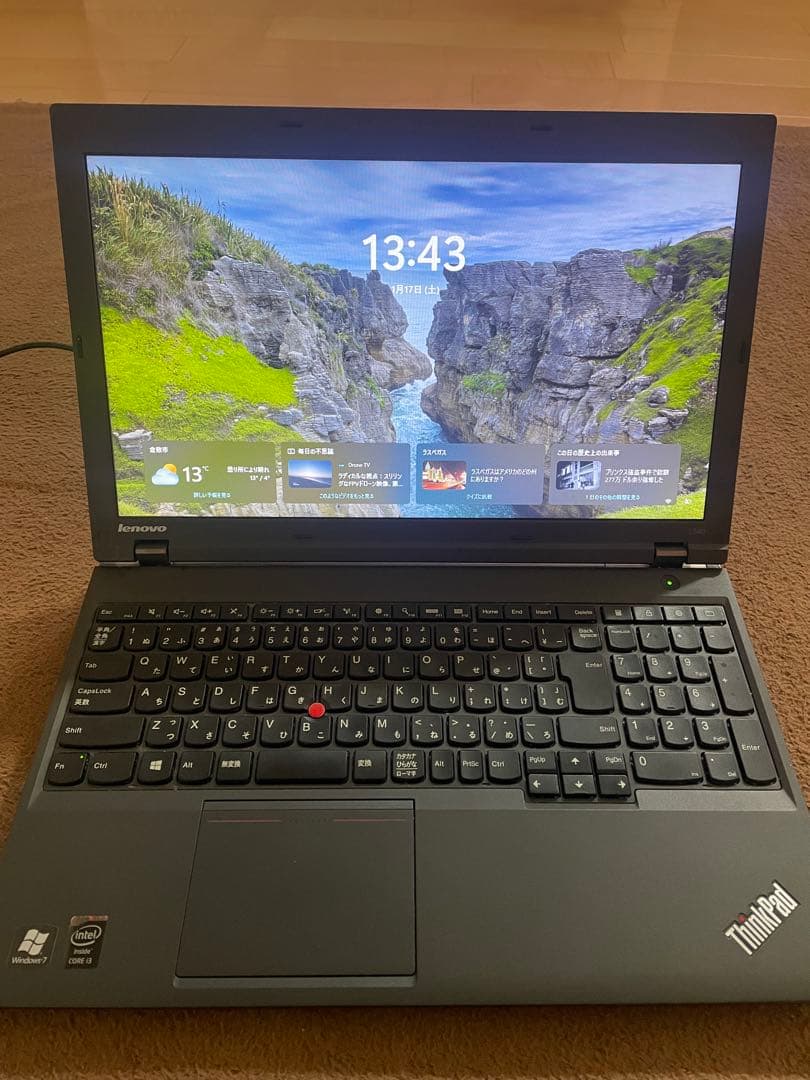 Windowsノート本体 Lenovo ThinkPad L540 i3 Windows11 ThinkPad 60日安心保証 中古 Windows11 Lenovo L540 i3 4100M メモリ