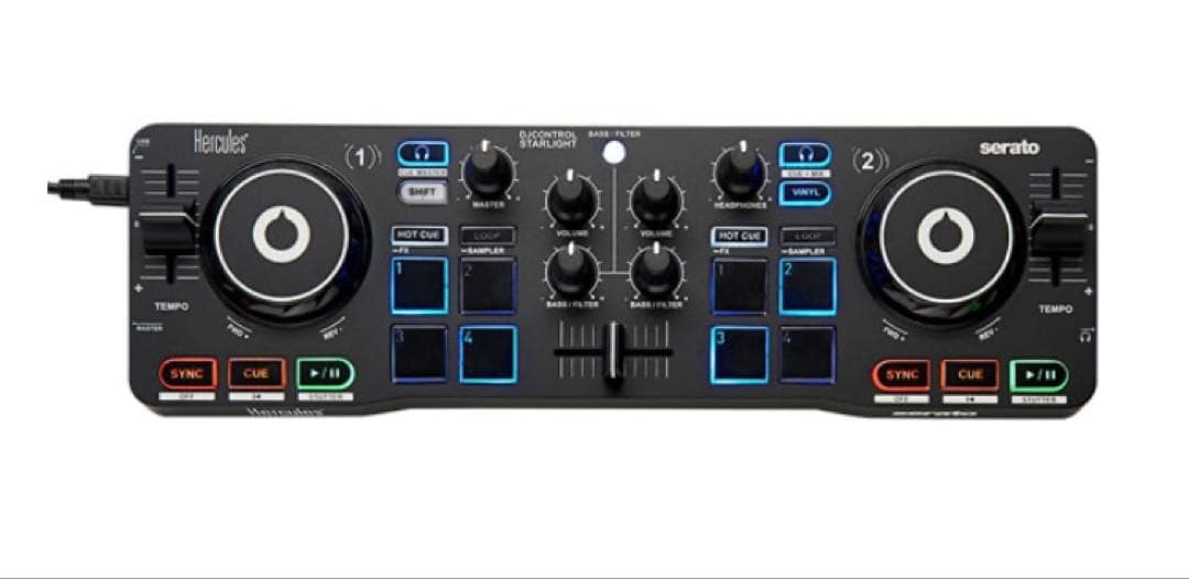 DJ機材 DJCONTROL STARLIGHT Hercules serato DJ Hercules DJ Control Starlight - Portable DJ Controller for Serato