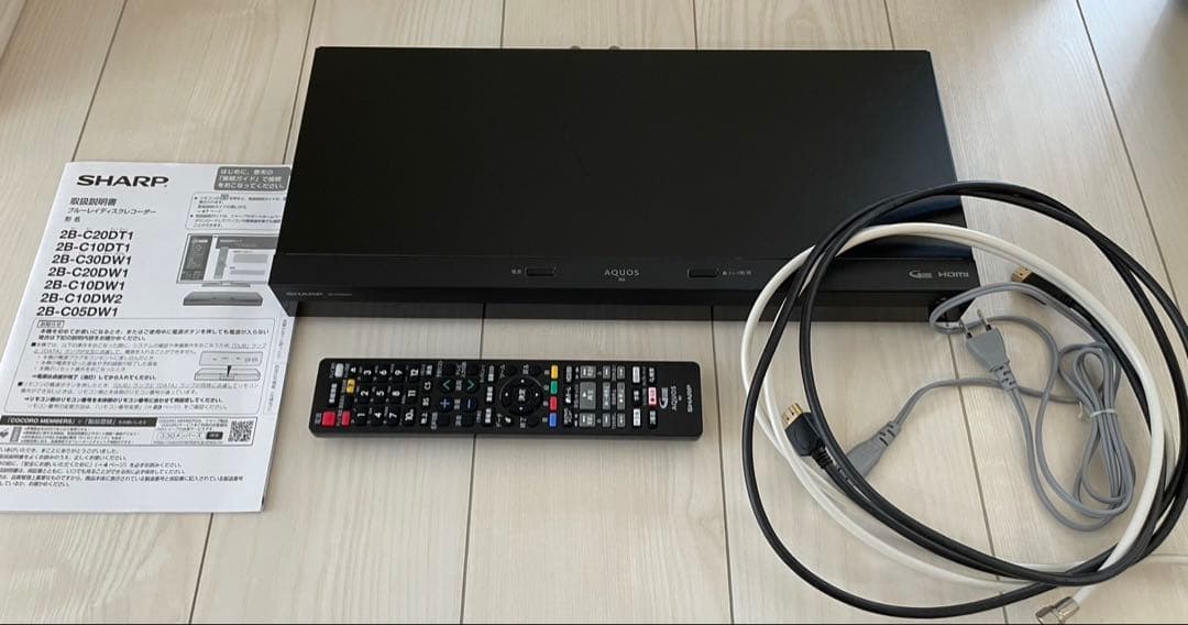 SHARP ブルーレイレコーダー2B-C05DW1 2021年製 2番組録画 SHARP（シャープ） 500GB 2番組同時録画 ブルーレイレコーダー 2B