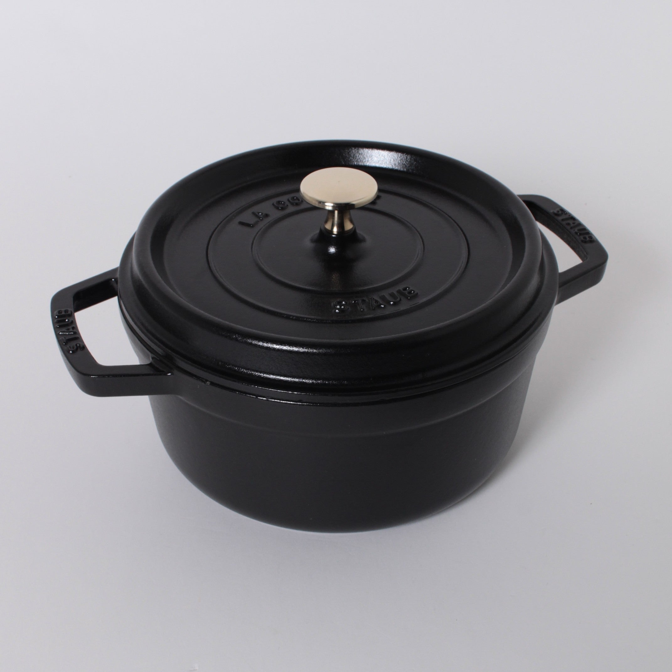 新品STAUB MASTERMINDココット22cm ブラック